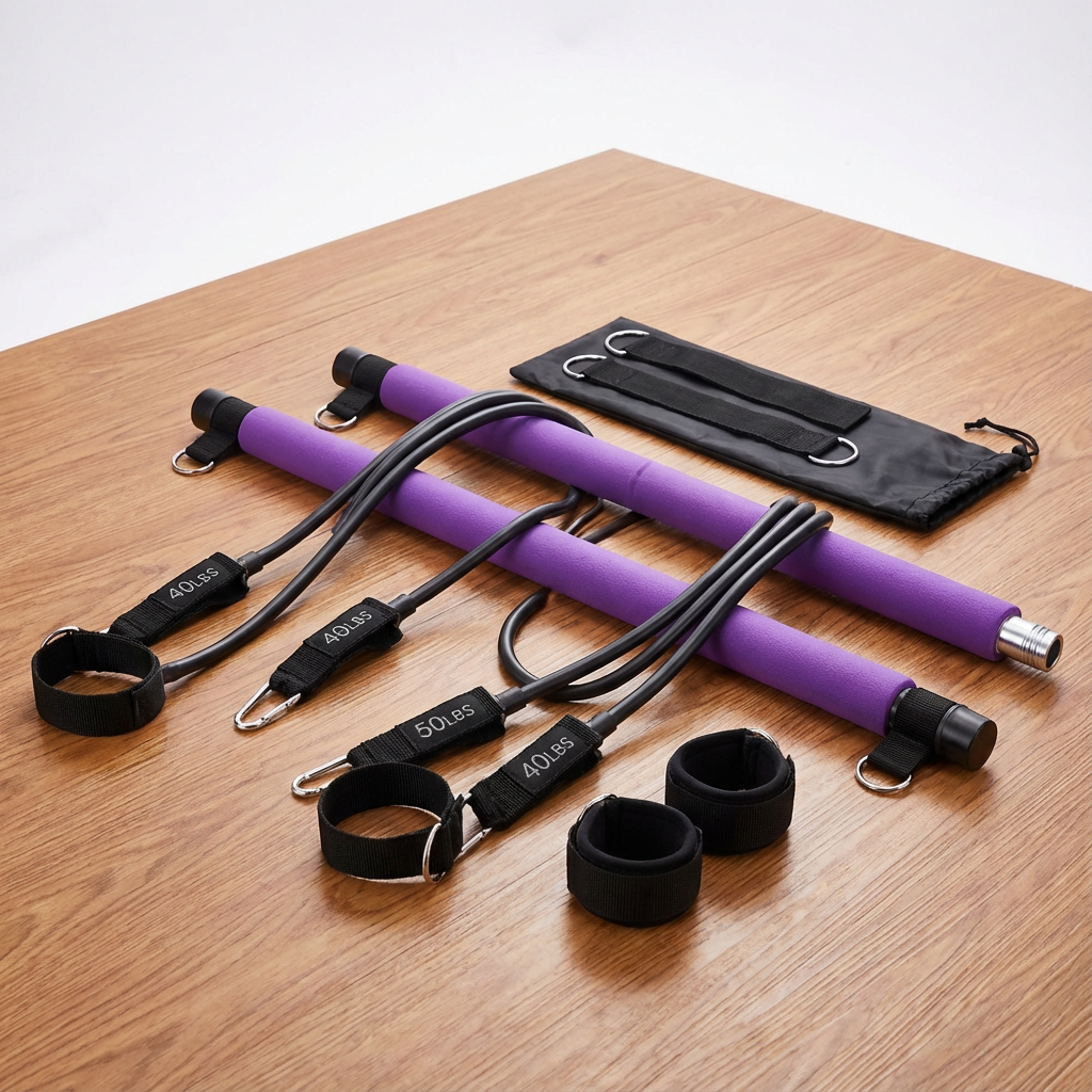 PILAXIO Pilates Resistance Bar (Fitness Stick) – Full-Body Mobility & Toning (40cm)